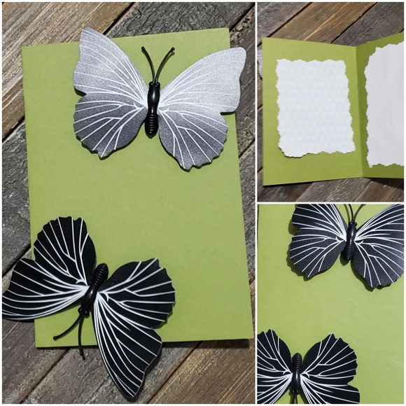 Download Hand Crafted Office Black 3d Butterfly Card Poshmark